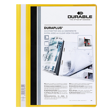 DURABLE Angebotshefter DURAPLUS® DIN A4, Überbreite PVC gelb