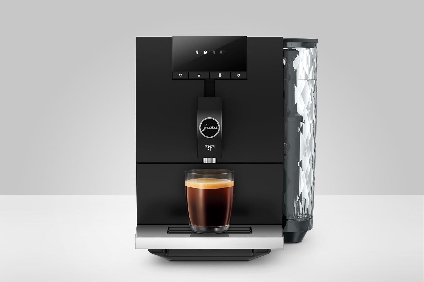 Kaffeevollautomat ENA 4 (EB), in Full Metropolitan Black, 1,1 Liter Füllmenge, Breite 27,1cm, Höhe 32,3cm, Tiefe 44,5cm