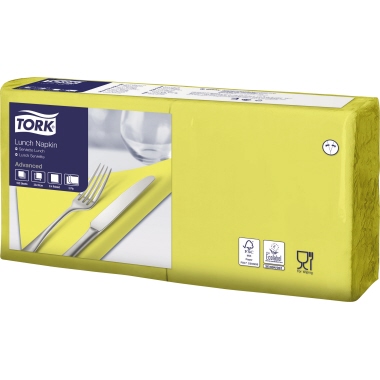 Tork Serviette Lunch 33 x 33 cm (B x L) gelb 150 St./Pack.