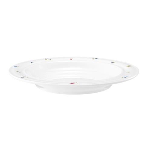 Seltmann Teller halbtief 25,5 cm, rund, Form: Community, Dekor: 57391 Streublume, hohe Kantenschlagfestigkeit, Made in Germany
