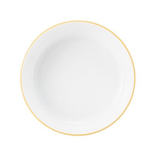 Seltmann Salats rund 13,5 cm, rund, Form: Community, Dekor: 57387 Streublume gelbe Linie, hohe Kantenschlagfestigkeit, Made in Germany