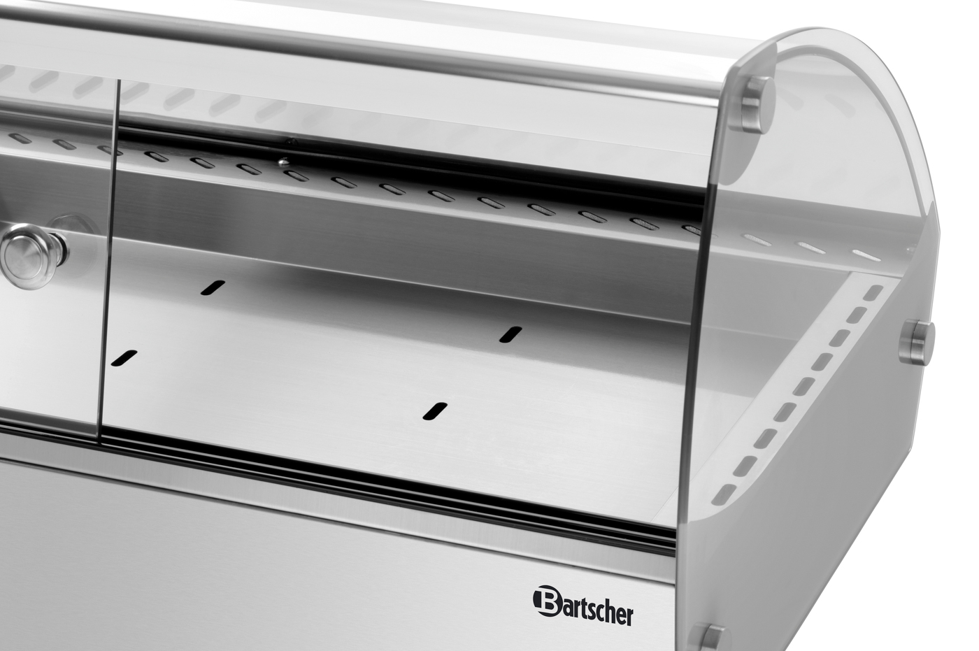 Bartscher Heiße Aufsatzvitrine R6 6 x 1/3 GN |Temperaturbereich von: 30 °C | Maße: 113,5 x 42 x33,5 cm. Gewicht: 24,7 kg