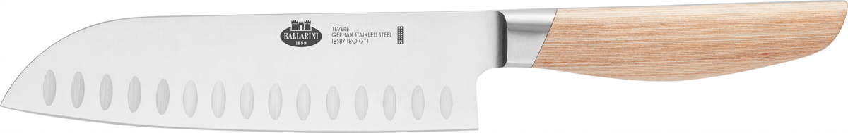 Santokumesser, 18 cm, Natur, Serie: Tevere. Marke: BALLARINI