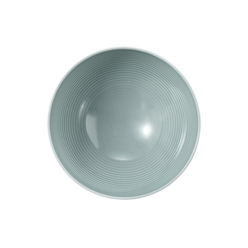 Seltmann Schüssel rund 15,5 cm, rund mit Relief, Form: Beat, weiss Arktisblau, hohe Kantenschlagfestigkeit, Made in Germany