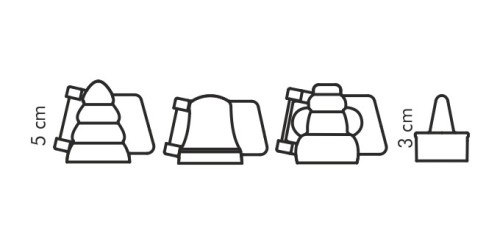 Förmchen für gefülltes Gebäck DELÍCIA, 3 Weihnachtsmotive