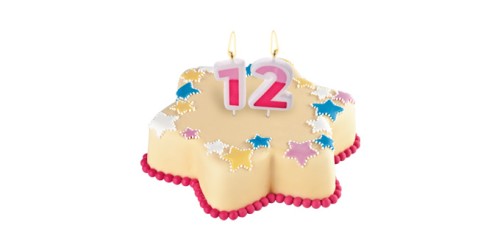 Tortenkerze DELICIA KIDS, Null, blau