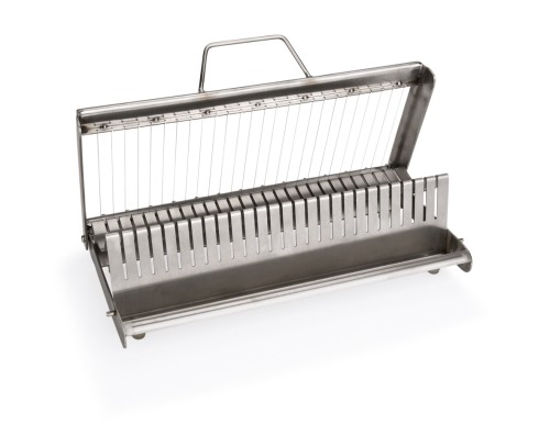 Schneidgerät. Chromnickelstahl. für Weißbrot, Leberkäse, Knödel usw., 1,35 cm breite