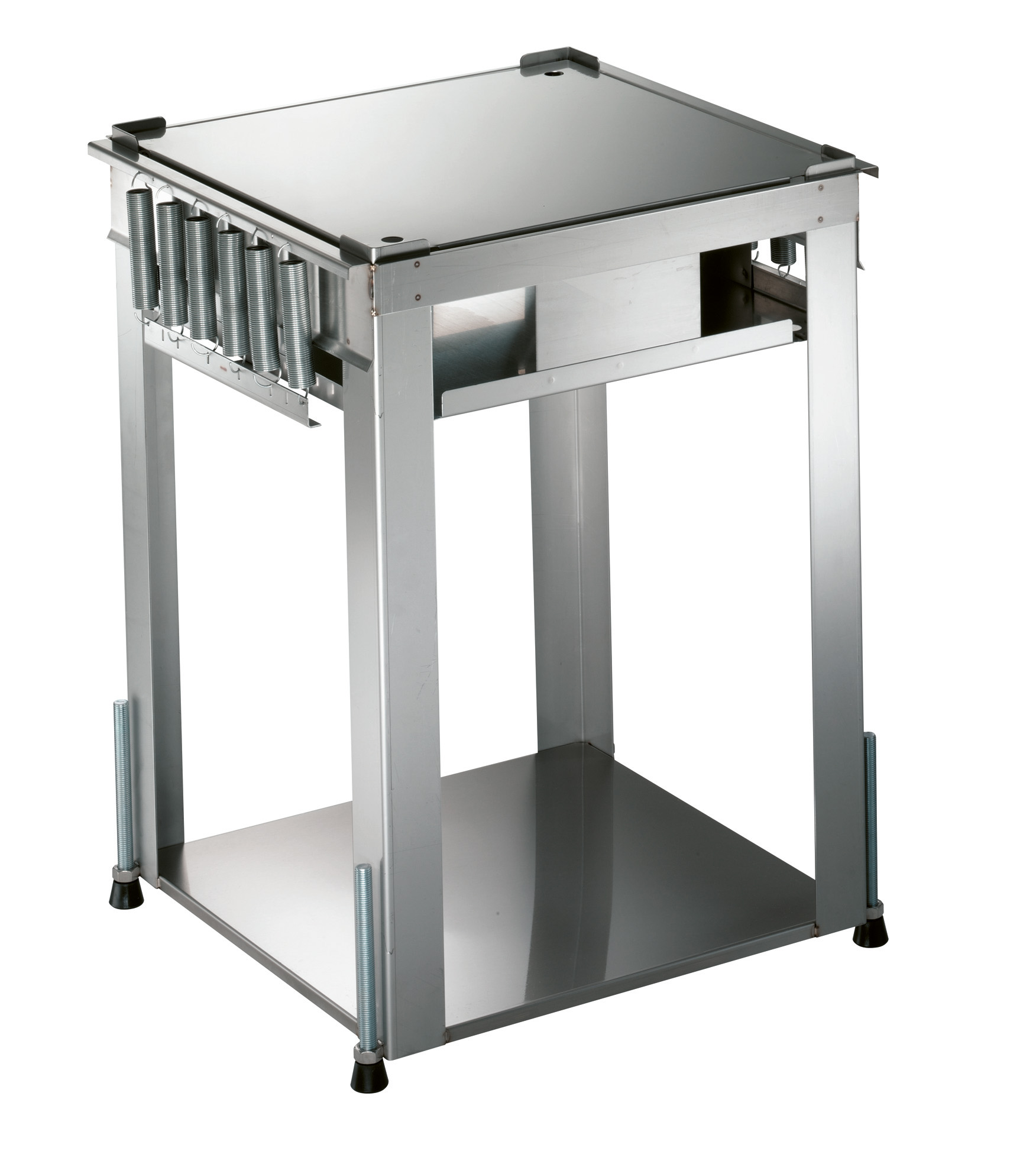 BLANCO Korbspender zum Einbau von unten aus rostfreiem Edelstahl, unbeheizt, offene Ausführung, Korbmaße: 500 x 500 mm, Kapazität: 6