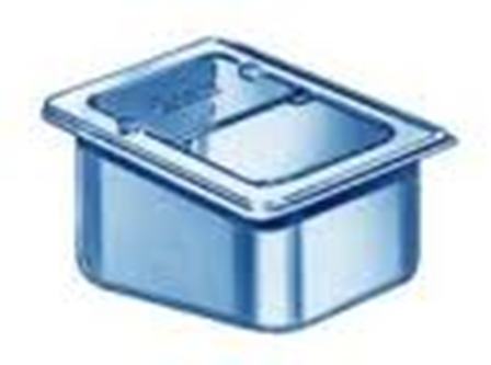 Blanco Besteckbehälter aus CNS GN1/4-150 mit schrägem Boden