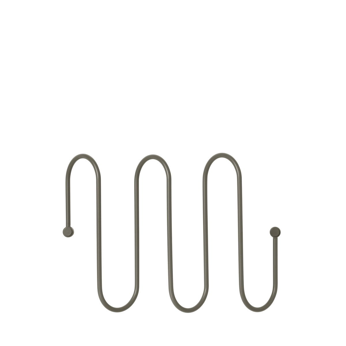 Garderobenleiste -CURL- Steel Gray. Material: Stahl pulverbeschichtet. Von Blomus.