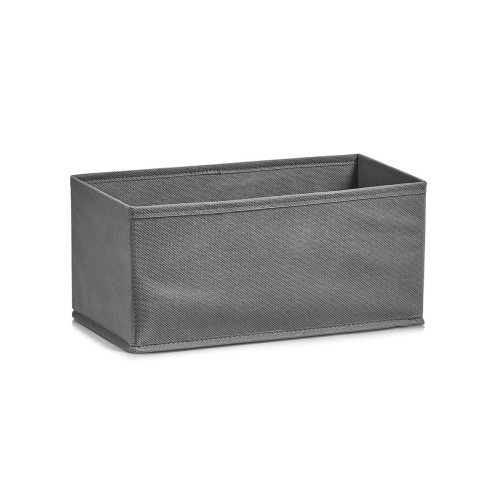 Zeller Aufbewahrungsbox, faltbar, Vlies, grau 14x28x13 cm