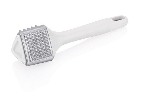 Fleischklopfer. Aluguss. mit Kunststoffgriff, 3 Klopfseiten, Breitklopfplatte, feine und