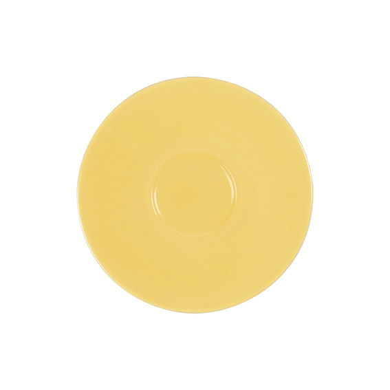 Untertasse 18 cm - Form: Table Selection - Dekor, 79923 hellgelb - aus Porzellan. Hersteller:, Eschenbach. "Made in Germany".