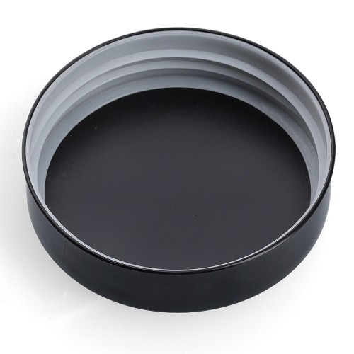 Vorratsglas m. Metalldeckel, 1250 ml, schwarz / Maße: Ø 10x22,5 cm