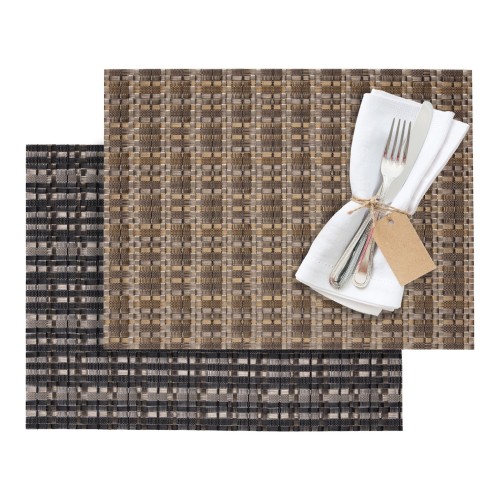 Westmark Tischset »Elegance«, 42 x 32 cm, anthrazit/silber