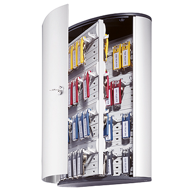 DURABLE Schlüsselschrank KEY BOX 30,2 x 40 x 11,8 cm (B x H x T) 72 Schlüssel Aluminium silber metallic