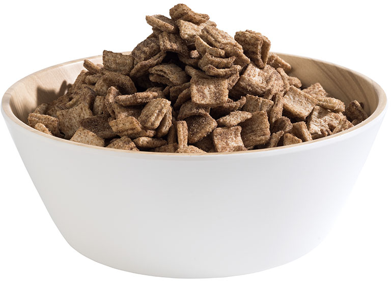 Schale -FRIDA- Ø 20 cm, H: 7,5 cm Melamin innen: Holzoptik außen: weiß 1,2 Liter spülmaschinengeeignet stapelbar nicht