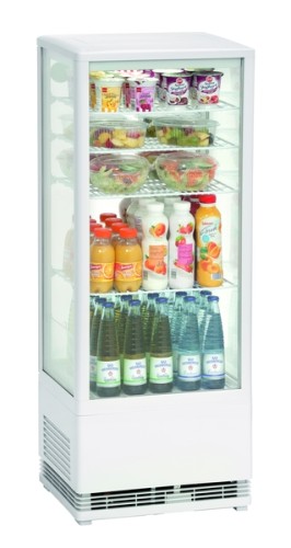 NEUMÄRKER Kühlvitrine 98 Liter weiß 425 x 380 x 1100 mm