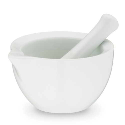 Mörser mit Stössel Paco Porzellan weiß 6,0 cm 10,0 cm von Kela