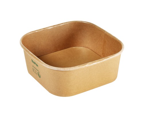 Duni Brick Box Large 1200 ml Braun ungeteilt, 160 Stk/Krt (4 x 40 Stk)