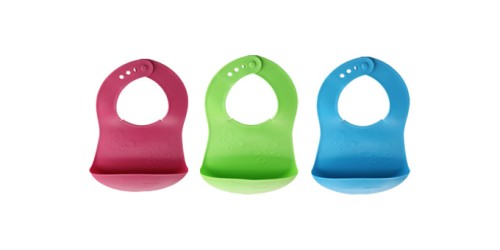 Lätzchen mit Krümeltasche BAMBINI, Schmetterlinge, blau