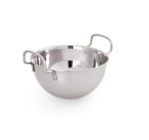 Schneeschlagkessel. Chromnickelstahl. Innendurchmesser 20 cm.