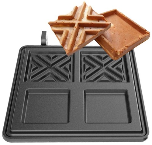 NEUMÄRKER X-Waffel Backplattensatz für Backsystem unbeschichteter Grauguss