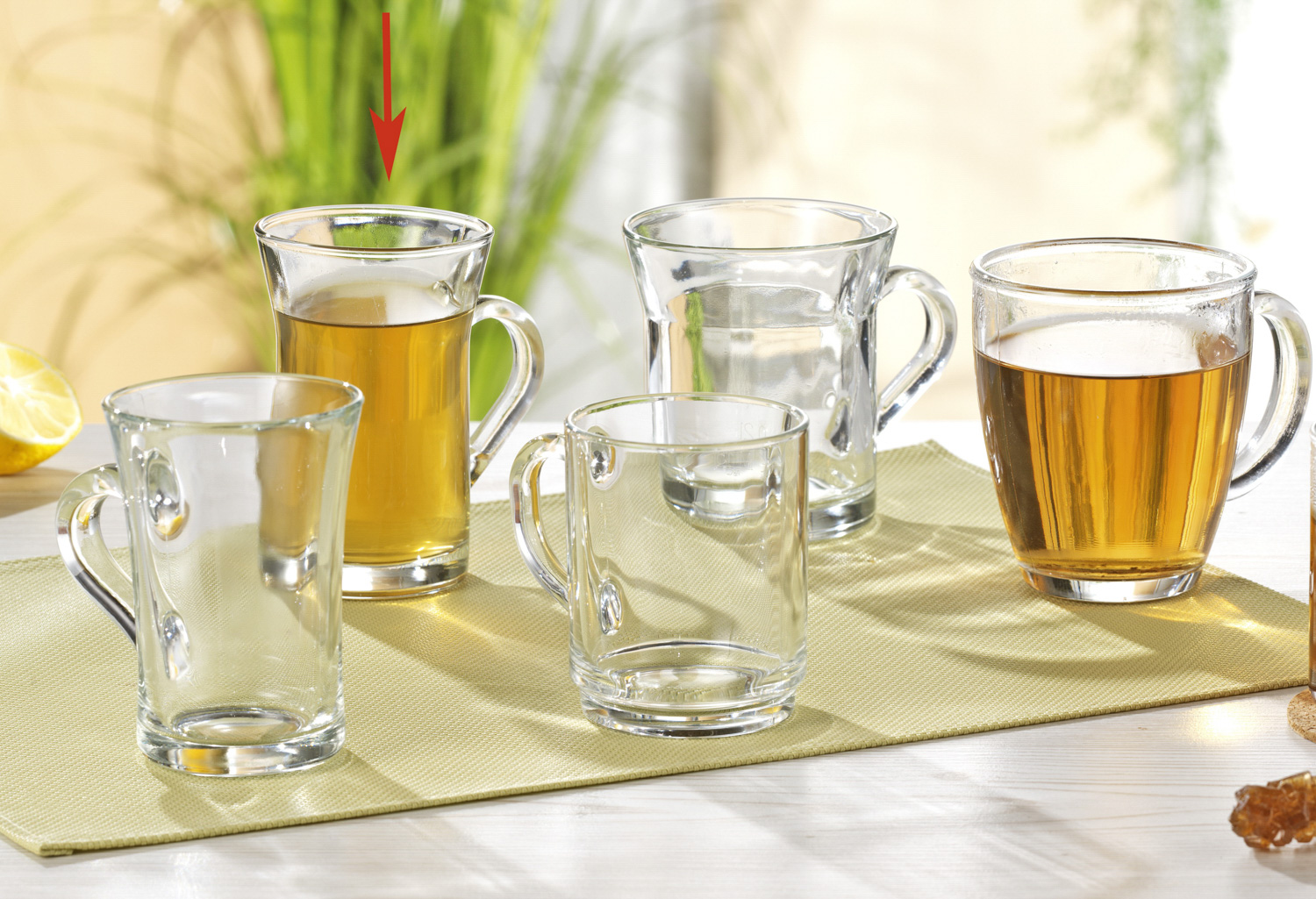 Montana Teeglas CYLON, Inhalt: 0,2 Liter, Höhe: 115 mm, mit Henkel.