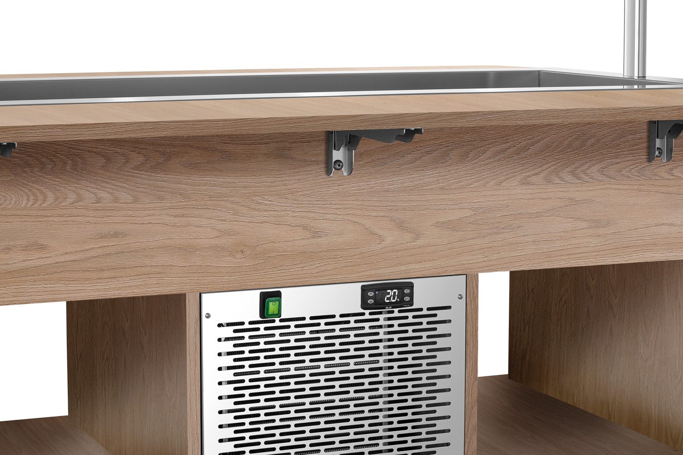 Bartscher Buffetwagen Kids K4110-150U | Spannung:230 V | Maße: 116 x 142 x 120,0 cm. Gewicht: 106,2kg