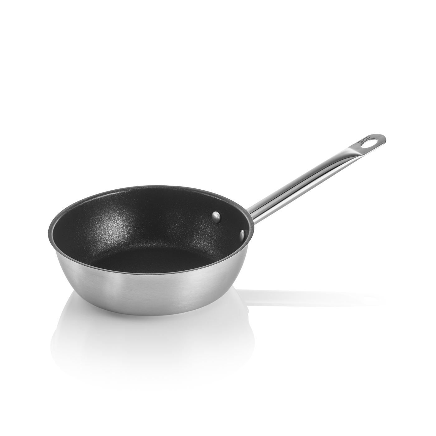 Sauteuse Cookware 21 mit PTFE Antihaftbeschichtung Ø 16 cm, Chromnickelstahl 18/10 Mit PTFE-Antihaftbeschichtung