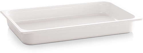 GN 1/1 Behälter - ECO LINE- 53 x 32,5 cm, Tiefe: 65 mm Melamin, weiß, 7, 1 Liter spülmaschinengeeignet stapelbar nicht