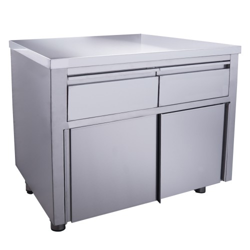 SARO Schiebetürenschrank mit 2 Schubladen, 1000X700mm Made in Europe - Schiebetür - 2 Schubladen - ohne Aufkantung - Abm.: B 1000 x T