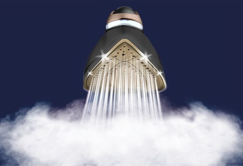 Tefal Pro Express Vision Dampfbügelstation, Smart LED-Leuchte am Bügeleisen, Leistungsstarker 9-Bar-Druck, 180 g/min kont. Dampf, 750 g/min