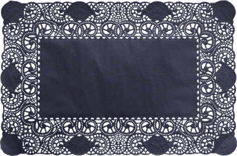 DUNI Deko-Spitzenpapier 30x40cm schwarz 250 Stück