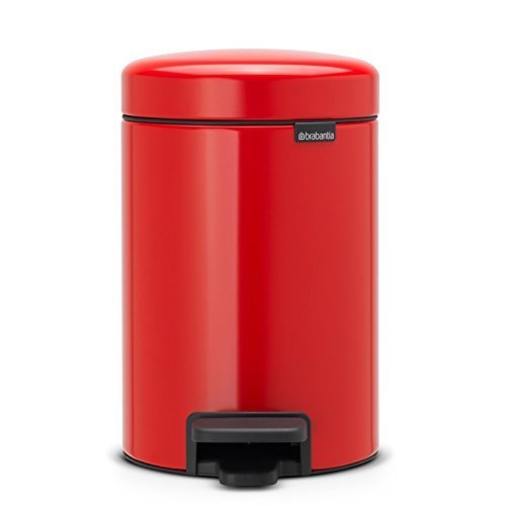 Brabantia Treteimer NewIcon 3 L Farbe: Passion Red,  mit Kunststoffeinsatz