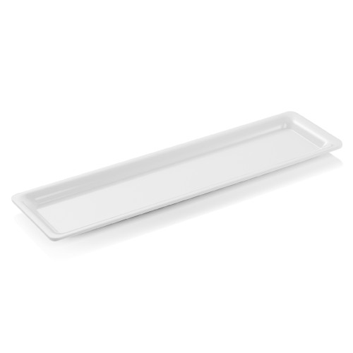 GN 2/4 Behälter, mit glattem Rand. Material: Melamin. Serie: GN 97. Inhalt in Litern: 1,25. Farbe: weiß. Maße: Höhe: 20 mm