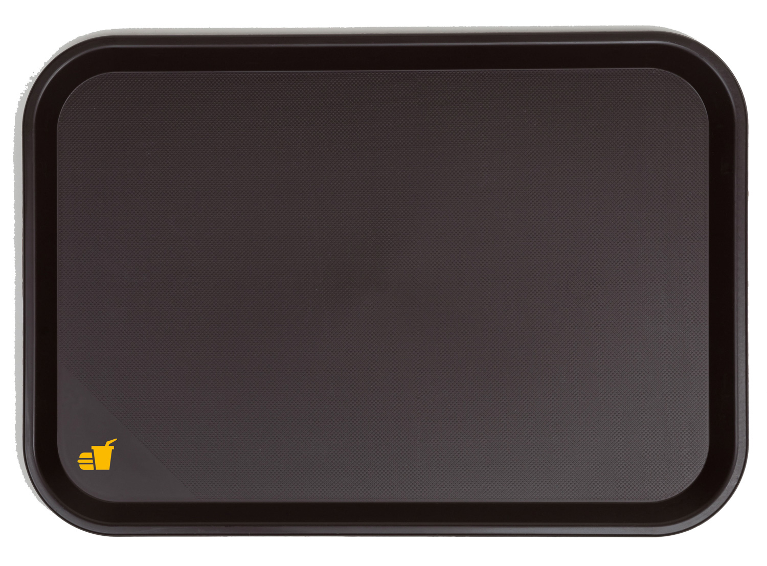 ARAVEN Fast Food-Tablett 530x370mm aus Polypropylen zum Servieren von Speisen, braun