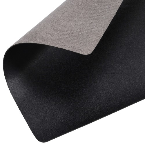 Platzset, Kunstleder, schwarz.