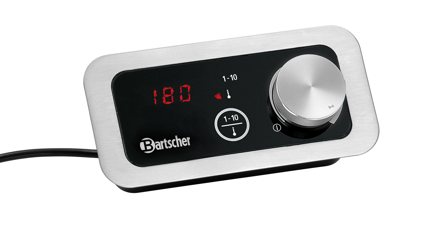 Bartscher Einbau-Induktionswok IW35-EB |Geräte-Anschluss: Steckerfertig | Maße: 37 x 39 x13,5 cm. Gewicht: 7,5 kg