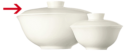 Jade Weiss Bowl Deckel 10 cm