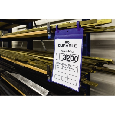 DURABLE Sichttasche DIN A4 Polypropylen blau 50 St./Pack.