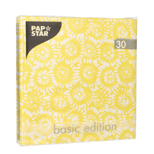 PAPSTAR 30 Servietten, 3-lagig 1/4-Falz 33 cm x 33 cm "Bright Blast"