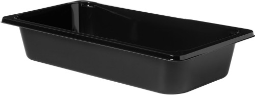 Duni CPET-Schale 1/3 GN 326 x 176 x 60 mm Schwarz ungeteilt, 174 Stk/Krt (1 x 174 Stk)