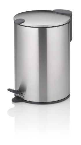 KELA Kosmetikeimer Mats Edelstahl silber matt Silent Close 23,0cm 17,0cmØ 3,0l