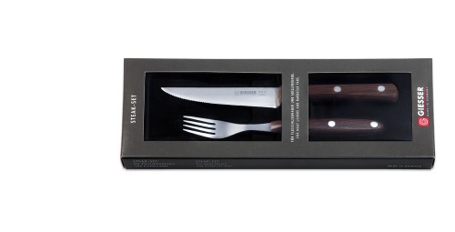 Steakbesteck, 2-tlg. mit Palisanderholzgriffen Giesser - Made in Germany