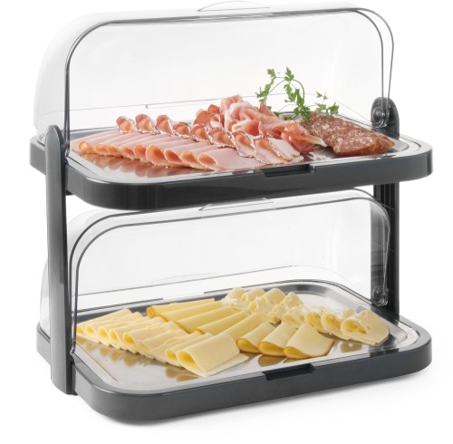 HENDI Rolltop-Präsenter gekühlt - 440x320x(H)440 mm