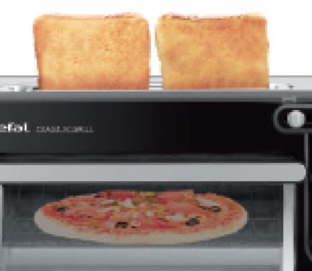 Toaster/Miniofen TOAST N'GRILL von Tefal. Langschlitztoaster u. Miniofen zum Aufwärmen, Auf- backen, Überbacken und mehr. Schwarz/Alu matt.