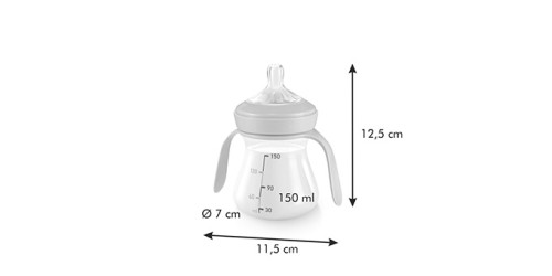 Trinkflasche PAPU PAPI 150 ml, rosa