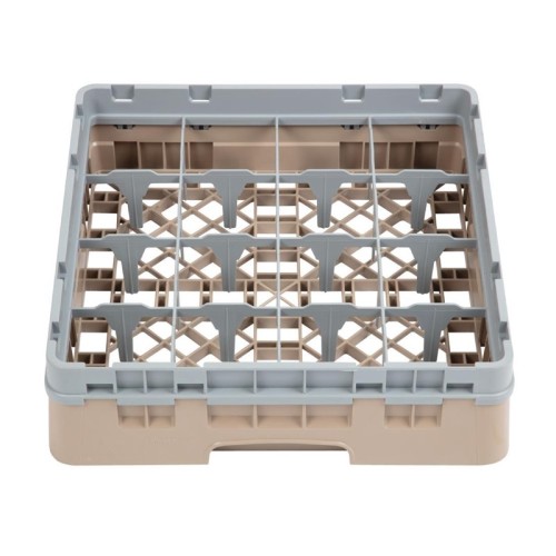 Cambro Gläserspülkorb beige mit 16 Fächern max Glashöhe 9,2cm. Dieser Gläserspülkorb bietet optimalen Schutz für Ihre