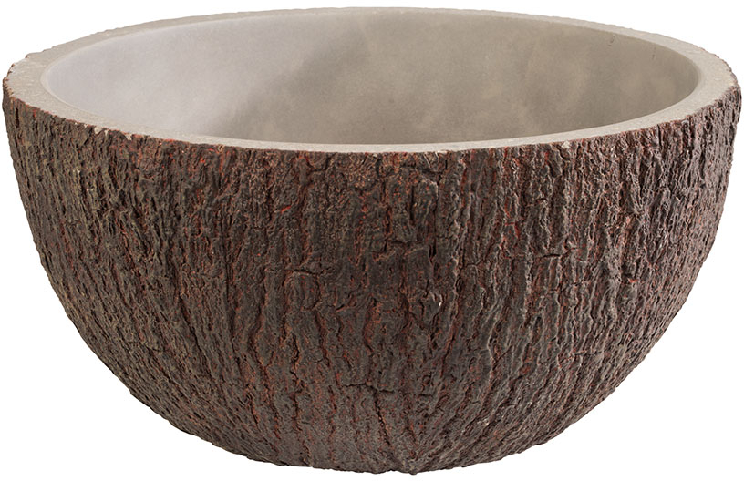 Schale -COCONUT- Ø 23, cm, H: 12,5 cm Beton, 2,2 Liter mit möbelschonender Unterseite nicht spülmaschinengeeignet